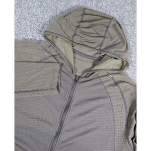 Lululemon Metal Vent Tech Hoodie 2.0 Mens Small Green Gray Full Zip Lightweight